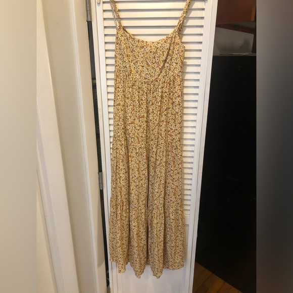 Faithful the Brand yellow Corvina in La Reverie Floral print midi dress size 4 - Picture 6 of 10